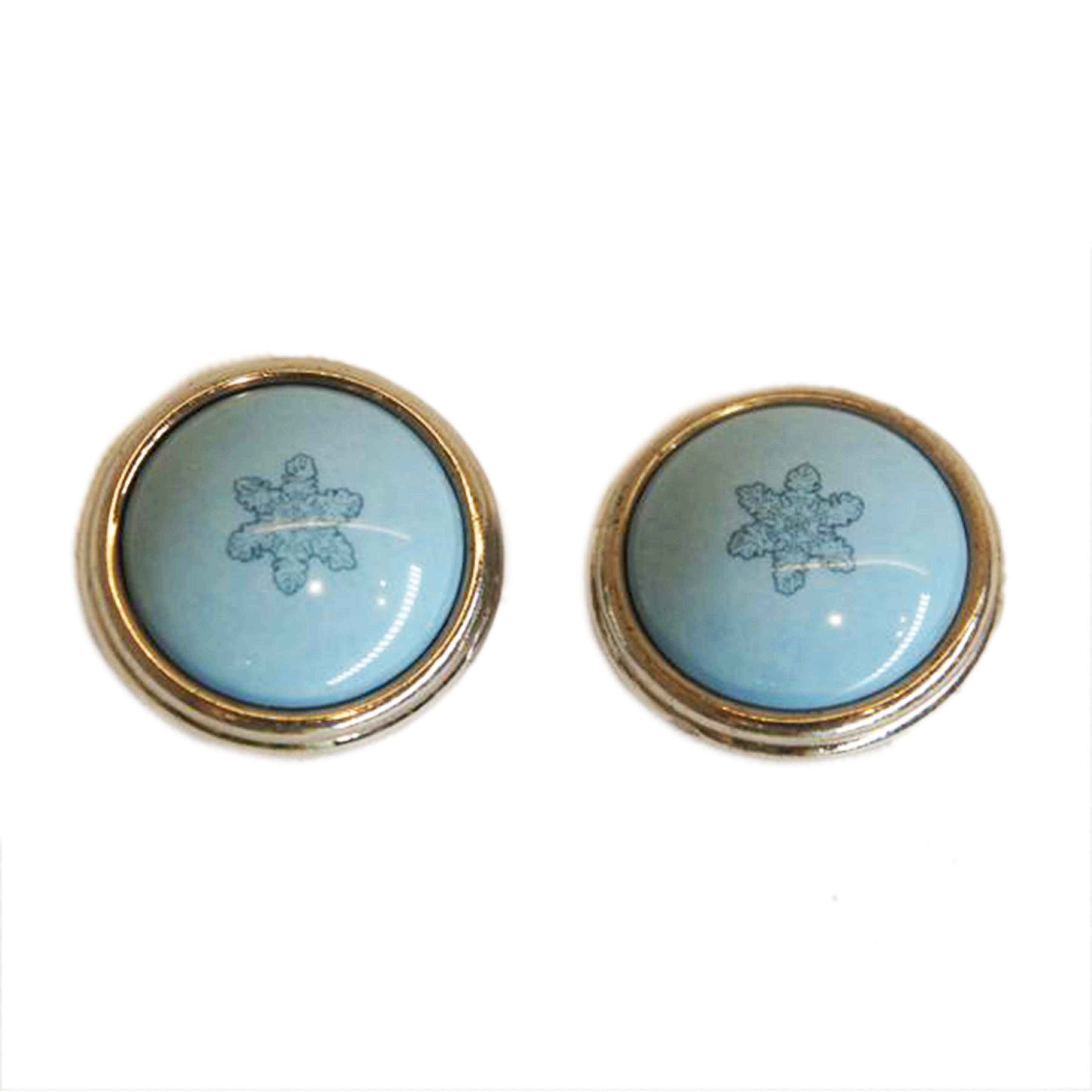 HERMES エルメス/エマイユイヤリングブルー//ABランク/92