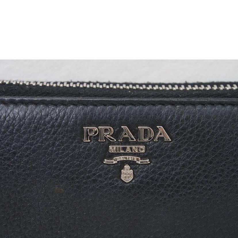 PRADA プラダ/サフィアーノレザー/ラウンドファスナー長財布//Bランク/78