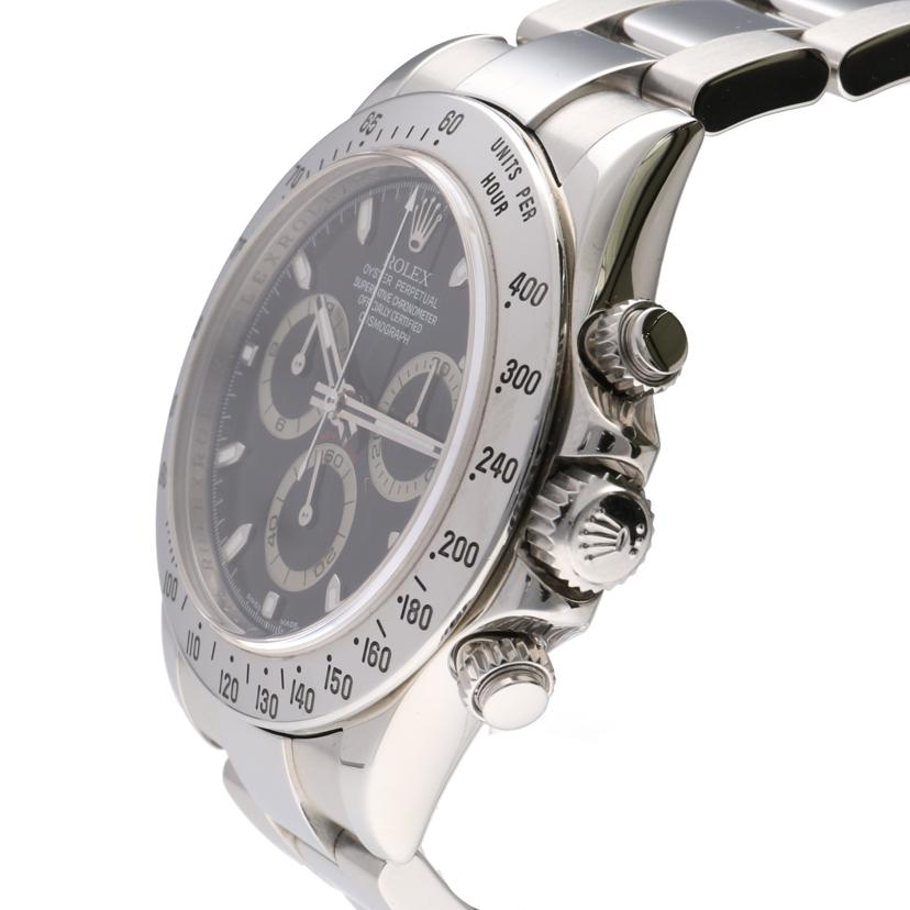ROLEX ロレックス 2007年頃製造 ステンレス 自動巻き クロノグラフ ブラック メンズ/コスモグラフ・デイトナ/ブラック/M番/116520//M039734(2007)/SAランク/75