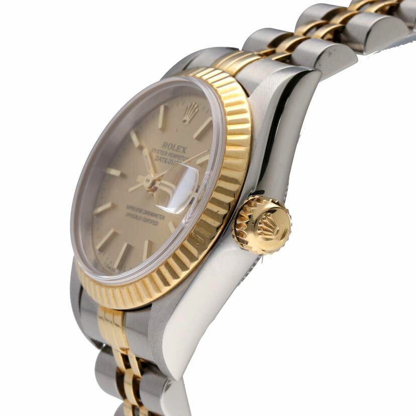 ROLEX ロレックス 1993年頃製造 自動巻き コンビ/デイトジャスト・レディース/SS×YG/S番/69173//S795558(1993)/ABランク/75