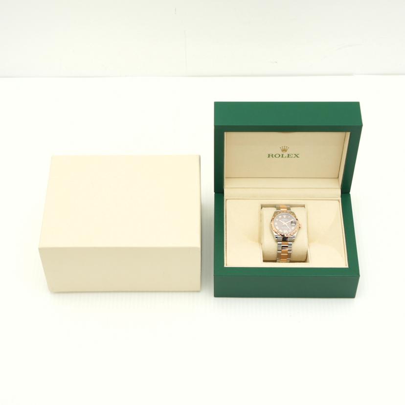 ROLEX ロレックス 2010年頃製造 ルーレット ピンクゴールド ダイヤモンド チョコレートダイアル/デイトジャスト・ボーイズ/SS×PG/G番/178341//G837081(2010)/Aランク/75