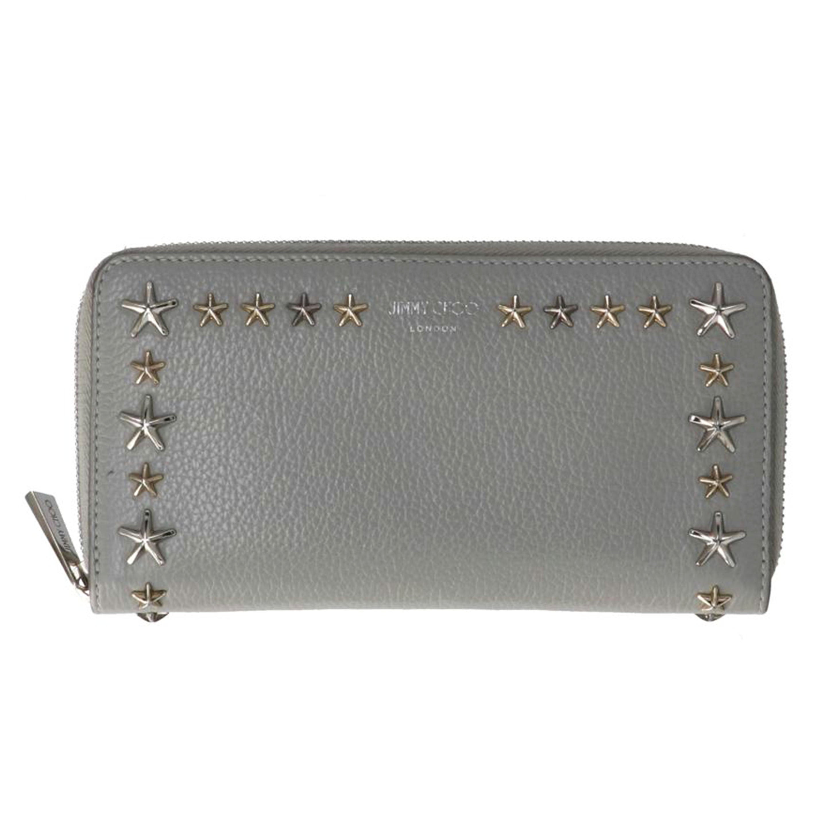 JIMMY CHOO ジミーチュウ/ピッパスタースタッズラウンドファスナーウォレット/PIPPA UUF//LYK2X5/Aランク/75