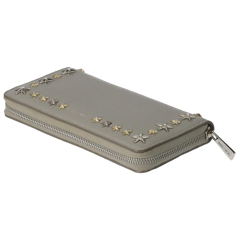 JIMMY CHOO ジミーチュウ/ピッパスタースタッズラウンドファスナーウォレット/PIPPA UUF//LYK2X5/Aランク/75