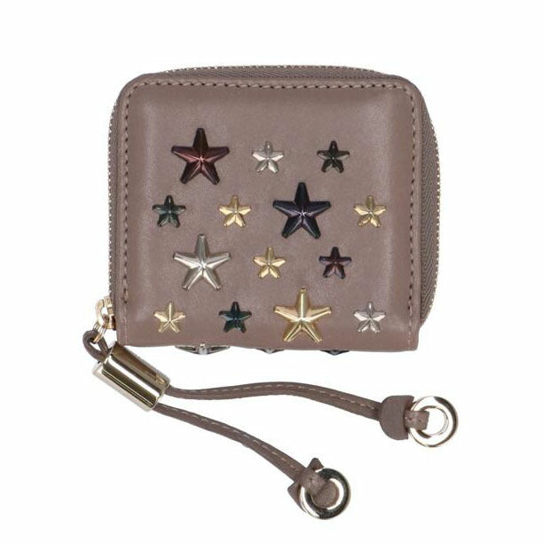 JIMMY CHOO ジミーチュウ/ ペニースタースタッズラウンドファスナーコインケース//26X6VN/Aランク/75