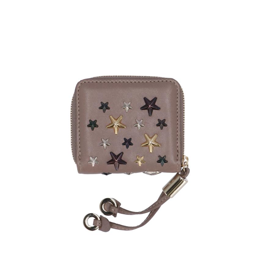 JIMMY CHOO ジミーチュウ/ ペニースタースタッズラウンドファスナーコインケース//26X6VN/Aランク/75