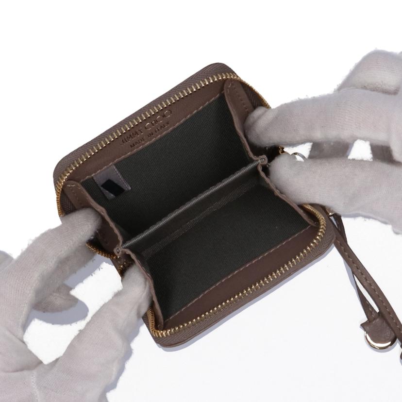 JIMMY CHOO ジミーチュウ/ ペニースタースタッズラウンドファスナーコインケース//26X6VN/Aランク/75