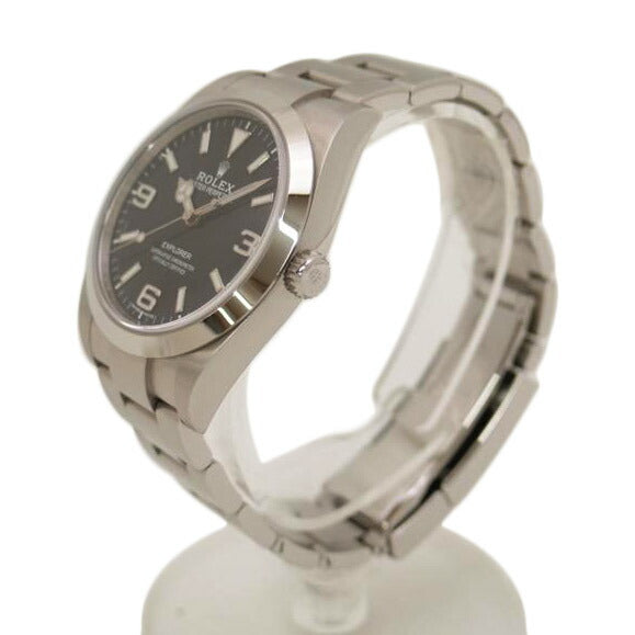 ROLEX ロレックス 腕時計 ランダムシリアル 後期型 ステンレス メンズ 黒文字盤 ルーレット/エクスプローラー1/ランダム番/自動巻き/214270//78D*****/Aランク/69