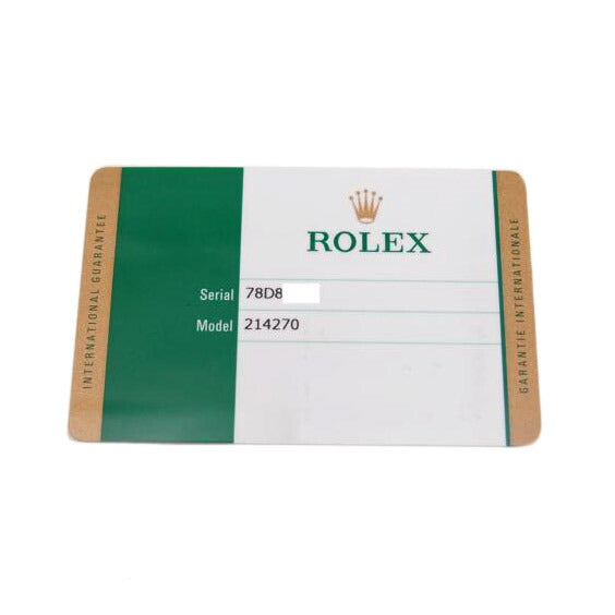 ROLEX ロレックス 腕時計 ランダムシリアル 後期型 ステンレス メンズ 黒文字盤 ルーレット/エクスプローラー1/ランダム番/自動巻き/214270//78D*****/Aランク/69