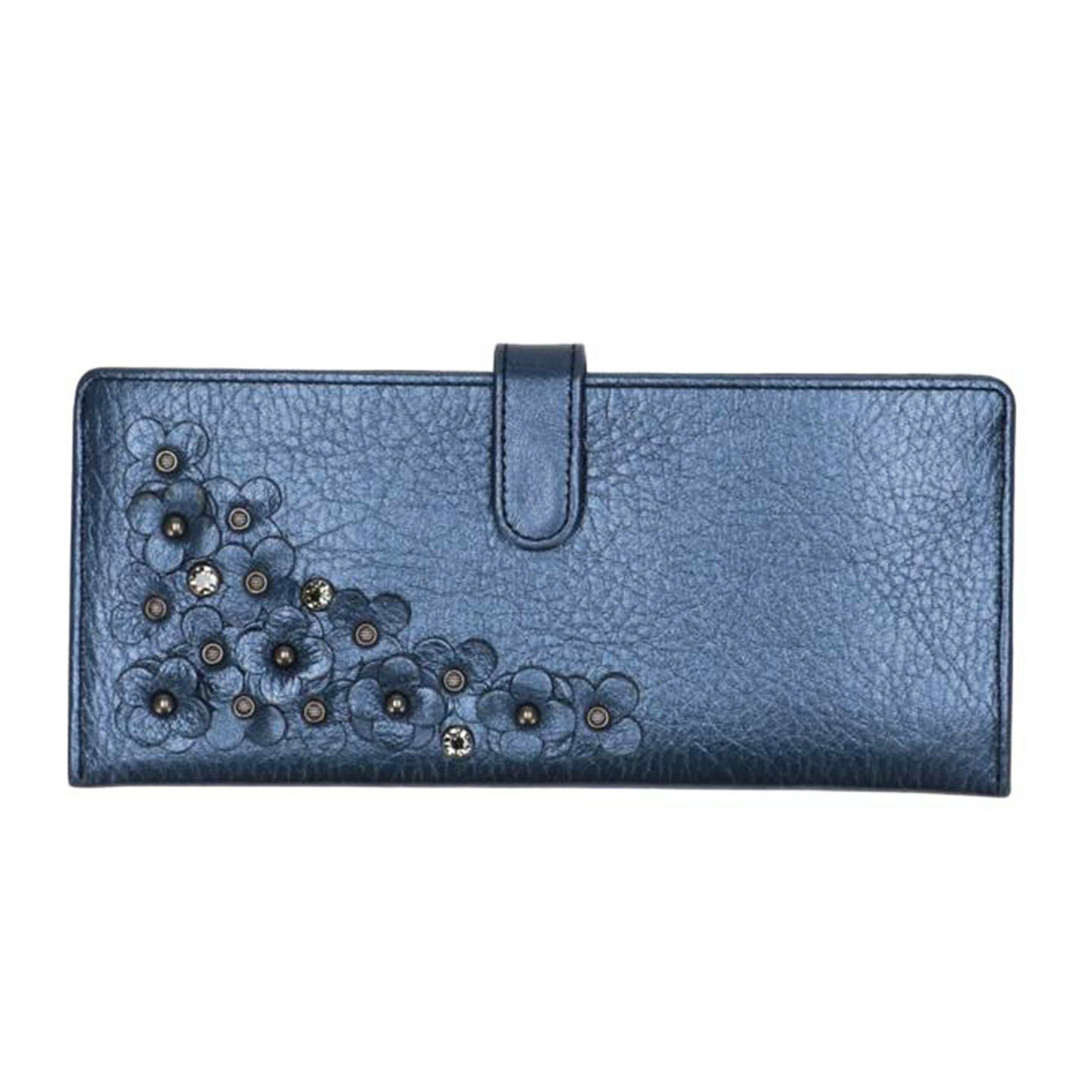 ANTEPRIMA ANTEPRIMA/フラワーアップリケロングウォレット//Aランク/75