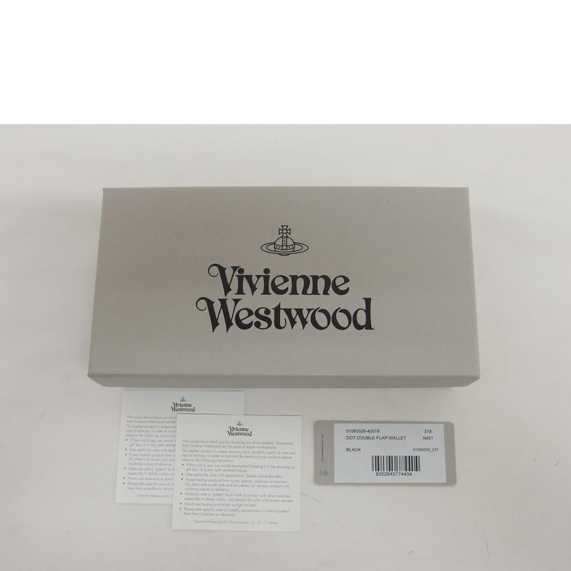 Vivienne.W ヴィヴィアンウエストウッド/DOT/ロングウォレット/ブラック/51060026//ABランク/04