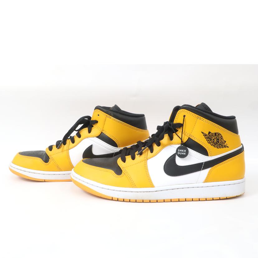 NIKE ナイキ/エアジョーダン1ミッド/29.0cm/AIR JORDAN 1 MID TAXI 29cm バスケットシューズ バッシュ イエロー/554724-701//Bランク/65