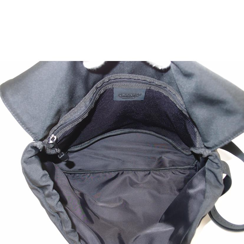 CHANEL シャネル ココマーク ショルダー 斜め掛け ブラック メンズ レディース/スポーツライン・ナイロンメッセンジャー/ブラック//8742115/Aランク/69