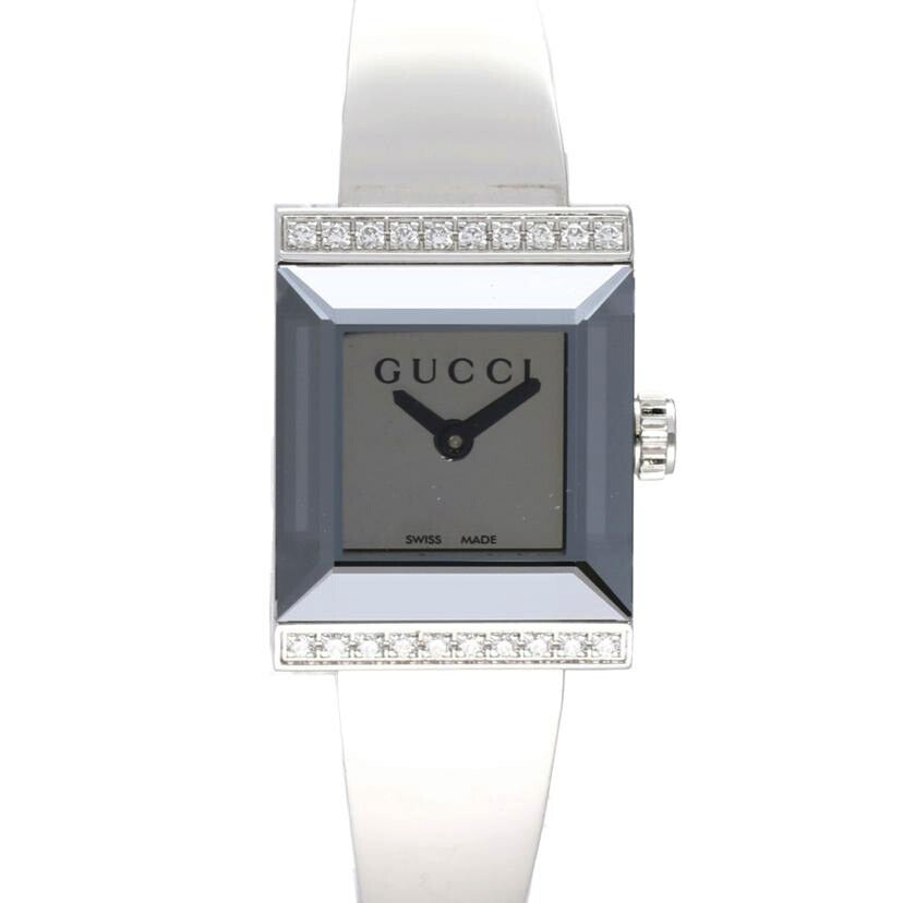 GUCCI グッチ/Gフレーム ダイヤベゼルバングルウォッチ/YA128504//12629509/Bランク/75