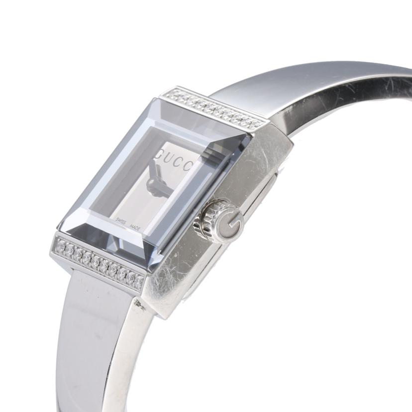 GUCCI グッチ/Gフレーム ダイヤベゼルバングルウォッチ/YA128504//12629509/Bランク/75