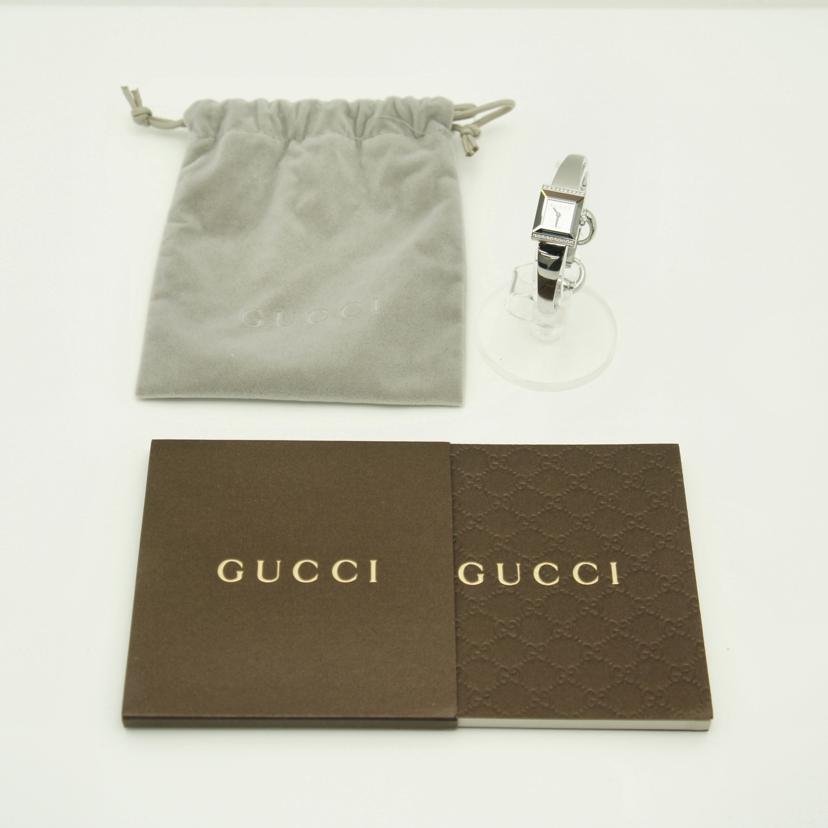 GUCCI グッチ/Gフレーム ダイヤベゼルバングルウォッチ/YA128504//12629509/Bランク/75