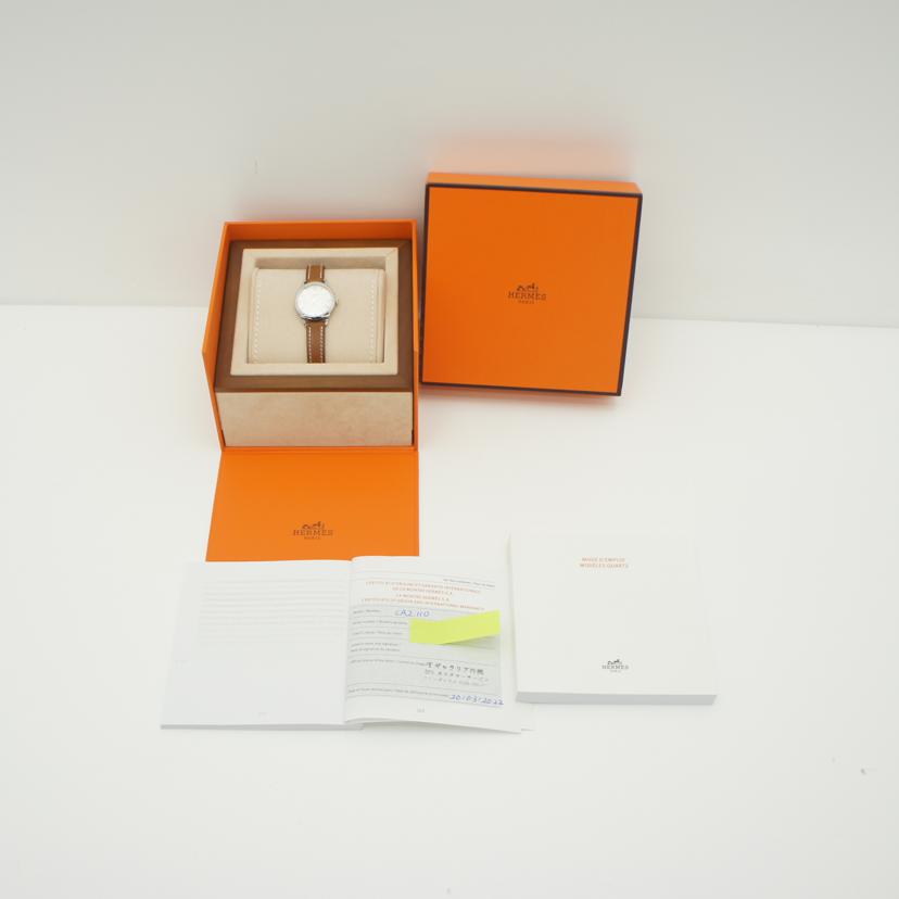 HERMES エルメス/スリム・ドゥ・エルメス/レディース/クオーツ/CA2.110//339****/Aランク/75