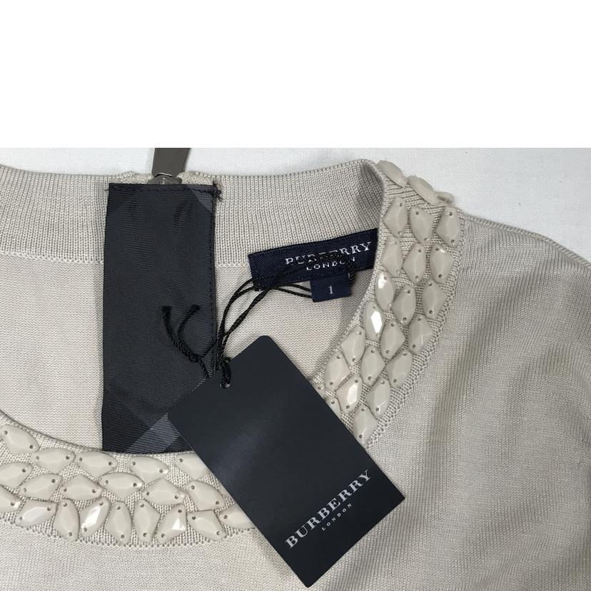 BURBERRY LONDON バーバリーロンドン/ビジュー付ニットカットソー/B1N03-507-40/Sランク/51