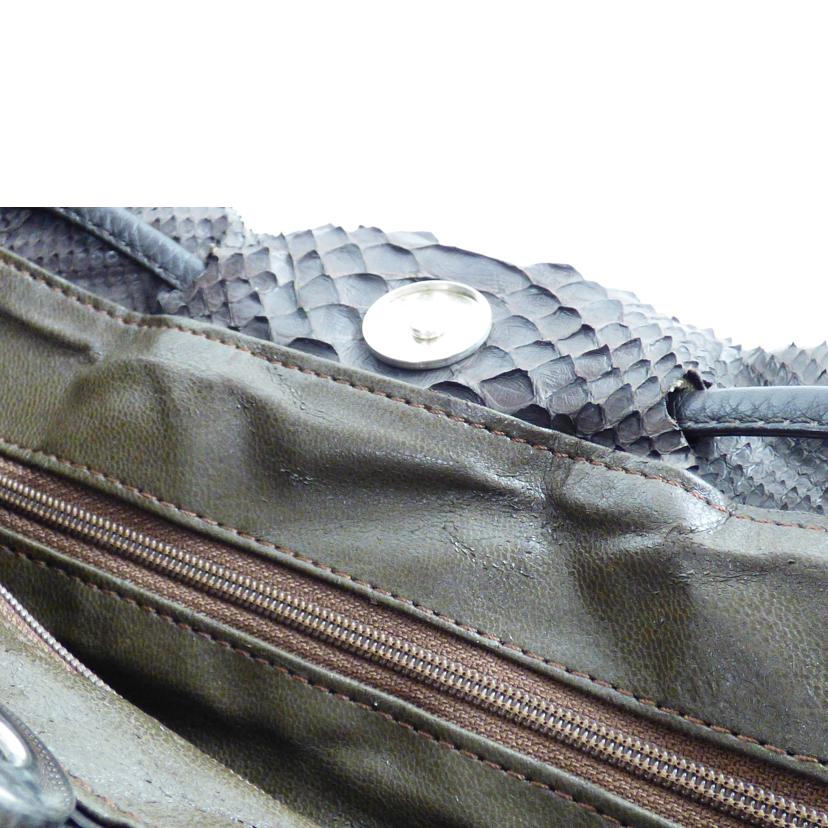 ヘビ革トートバッグ//ABランク/64