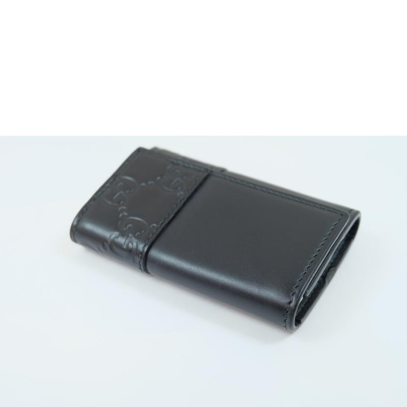 GUCCI グッチ/シマ×カーフレザー6連キーケース/256433//0929/ABランク/71