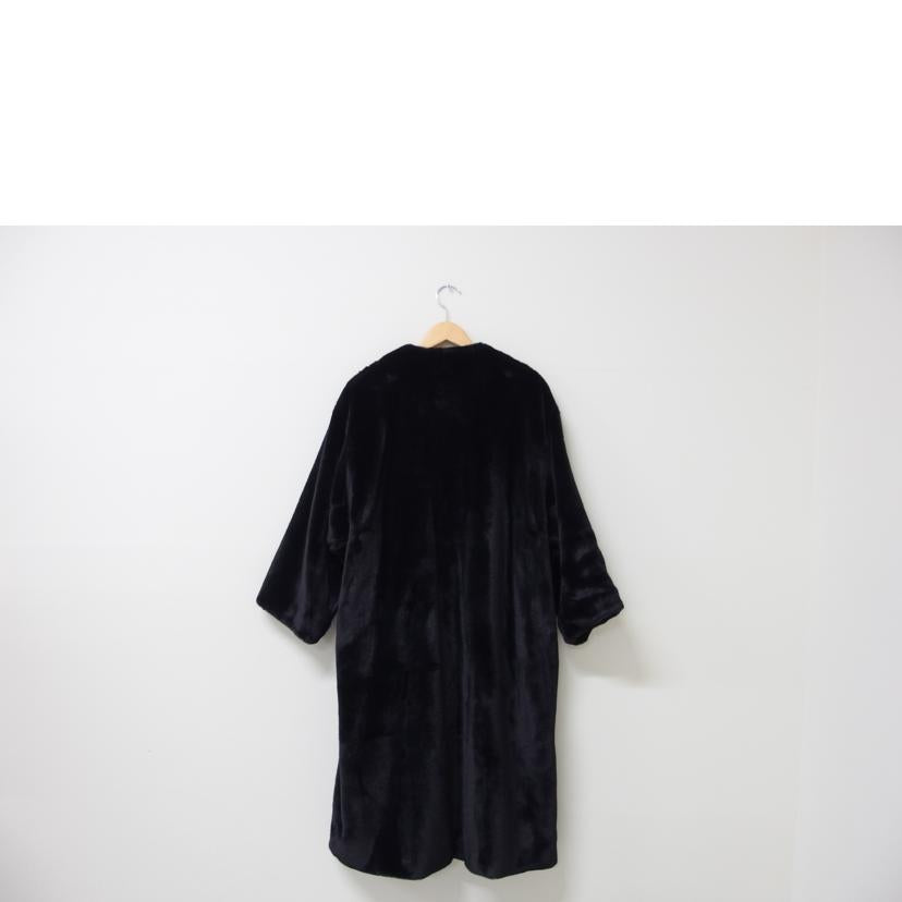 CLANE クラネ/CLANE ノーカラーリコファーコート 2021AW マキシ丈 ブラック サイズ1/11103-0422//ABランク/83