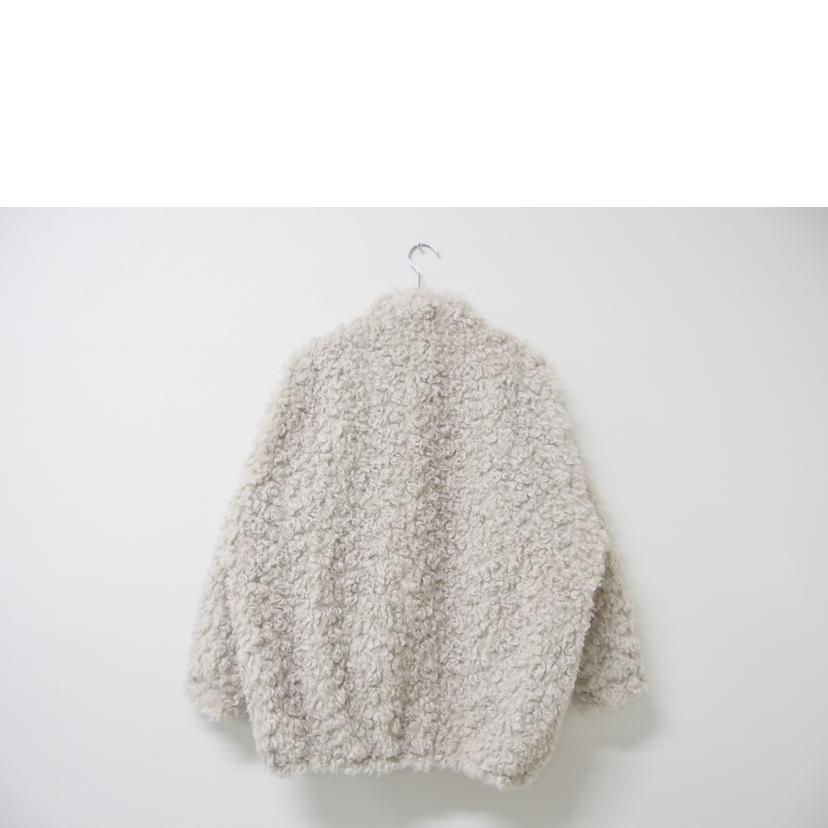 CLANE クラネ/CLANE カールファー ショートコート スタンドカラー ホワイト サイズ2/11101-0112//ABランク/83