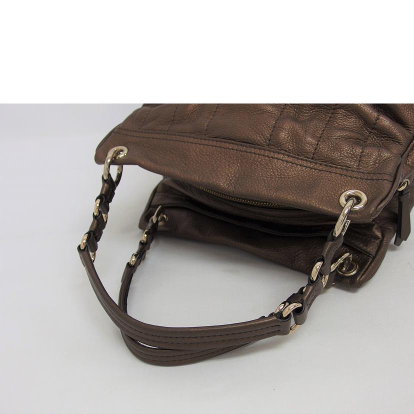 Cole Haan コールハーン/レザーハンドバッグ/ゴールドブラウン//ABランク/04