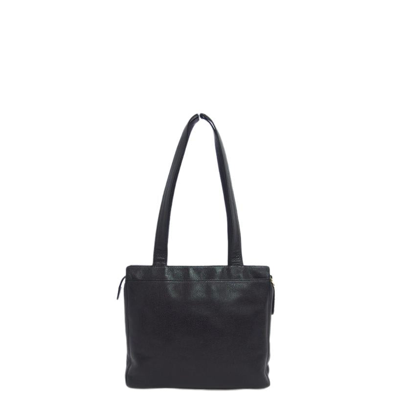 CHANEL シャネル/キャビアスキン/ロゴトートバッグ/ブラック//5173422/ABランク/04