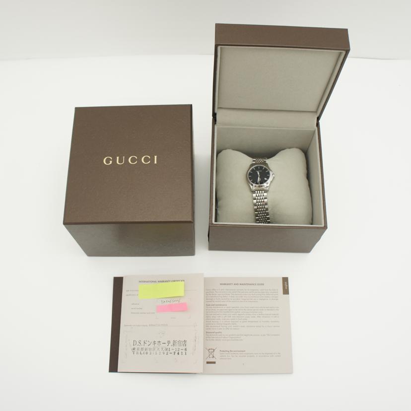 GUCCI グッチ/Gタイムレス・ブラック/レディース/クオーツ/YA1265006//175*****/Bランク/03