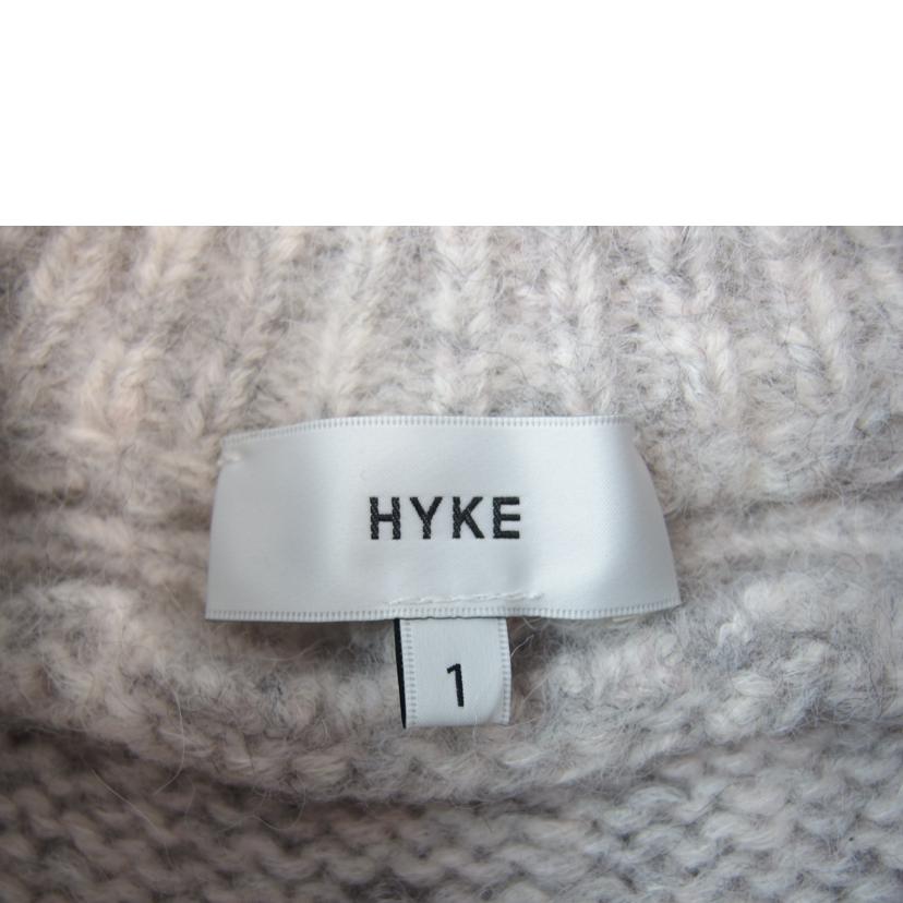HYKE/HYKE ALPACOTTON クルーネックセーター ライトグレー サイズ1/212-11233 013//ABランク/83