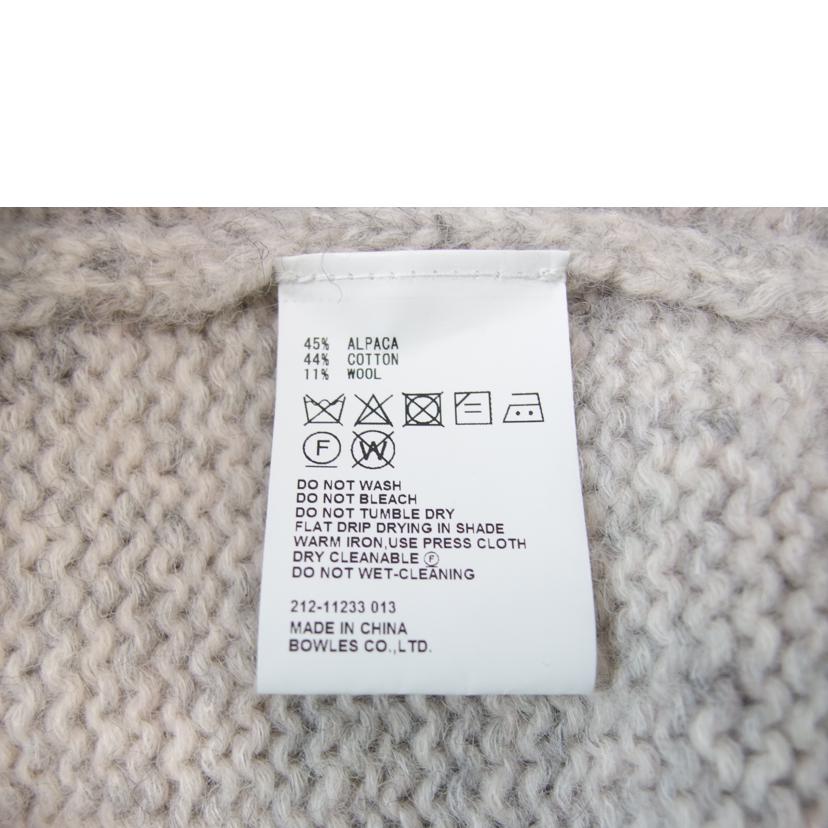 HYKE/HYKE ALPACOTTON クルーネックセーター ライトグレー サイズ1/212-11233 013//ABランク/83