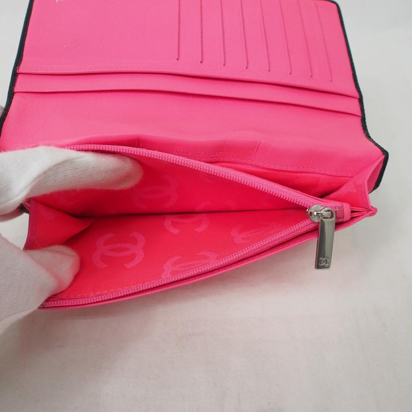 CHANEL/カンボンライン 二つ折り長財布/A26717//11416907/ABランク/78