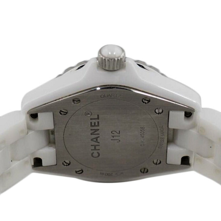 CHANEL シャネル/J12ホワイトセラミック12Pダイヤクオーツ/H1628//OK4****/ABランク/79