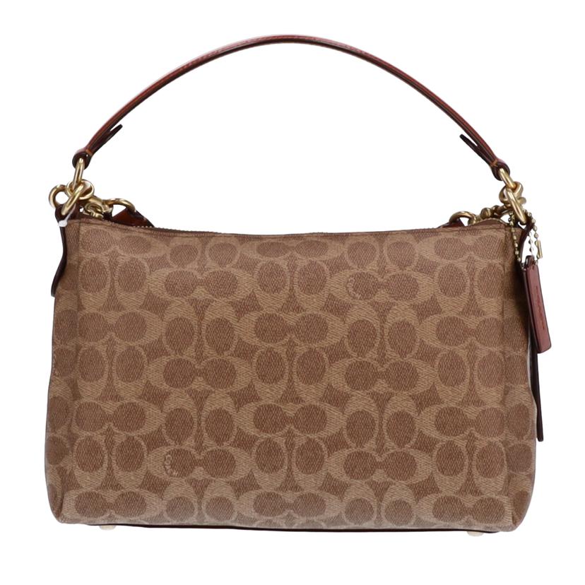 COACH コーチ/ シグネチャー2Wayショルダー ベージュ/PVC/93847//H2022/Aランク/75