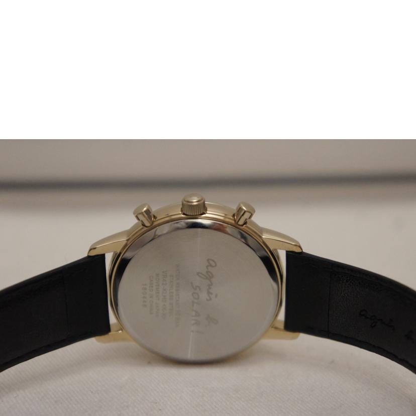 agnis b アニエスベー/クロノグラフ/ソーラー/FCRD998//180446/SAランク/94