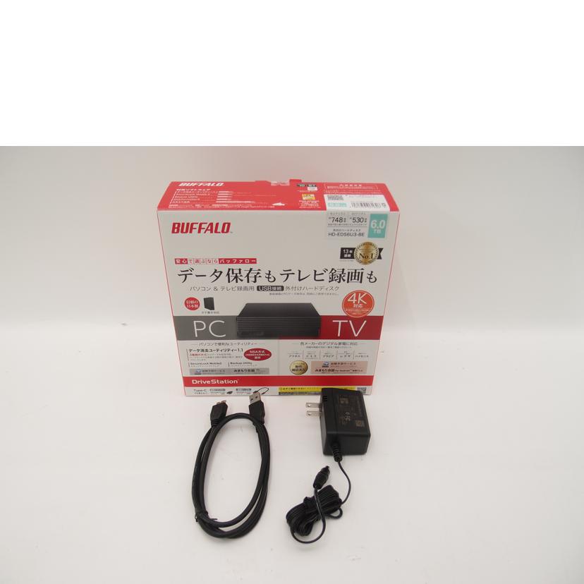 BUFFALO バッファロー/外付けHDD 6TB/HD-EDS6U3-BE//10616212728297/Aランク/69