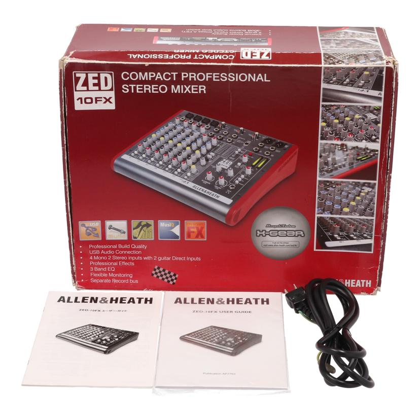 ALLEN&HEATH アレン&ヒース/アナログミキサー/ZED-10FX//Z10FXX 313597/Bランク/62