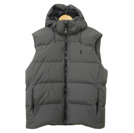 POLO RALPH LAUREN/POLO RALPH LAUREN フーディ‐ジップアップダウンベスト グレー サイズL//ABランク/83