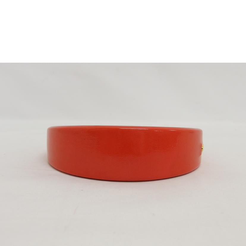 miu miu ミュウミュウ/エナメルレザーサイドロゴ/カチューシャ/オレンジ//ABランク/04