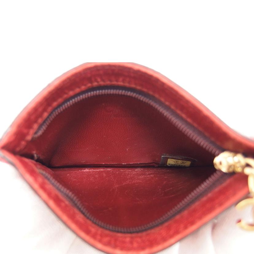 CHANEL シャネル/ココマーク/ハラコレザー/コインケース/キーリング付き//7071414/Bランク/04