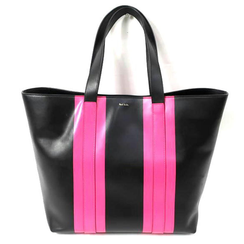 Paul Smith ポールスミス/バイカラートートバッグ ツートン ブラック ショッキングピンク//ABランク/65