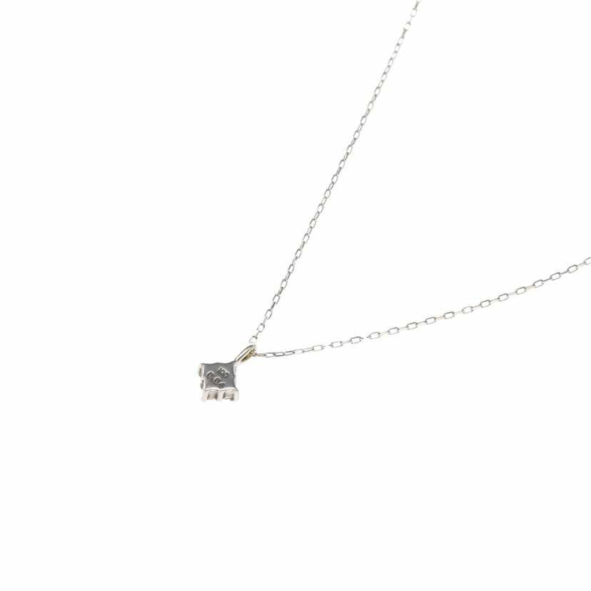 K10WG/K10WGダイヤネックレス 0.04/0.6//0.04/Aランク/75