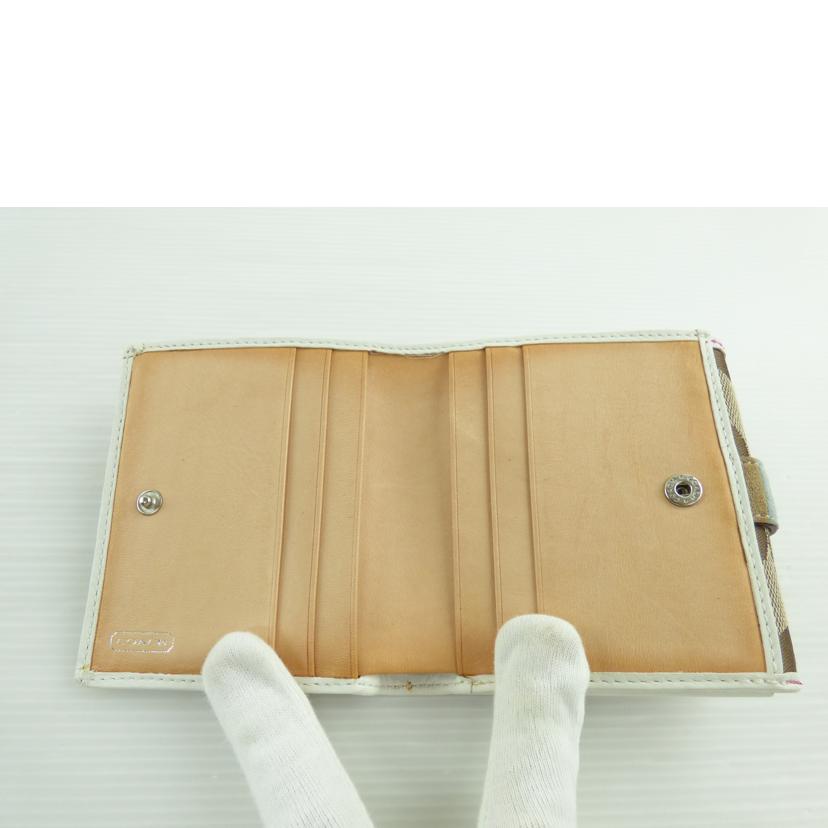 COACH コーチ/シグネチャーキャンバスWホックコンパクト財布//ABランク/64