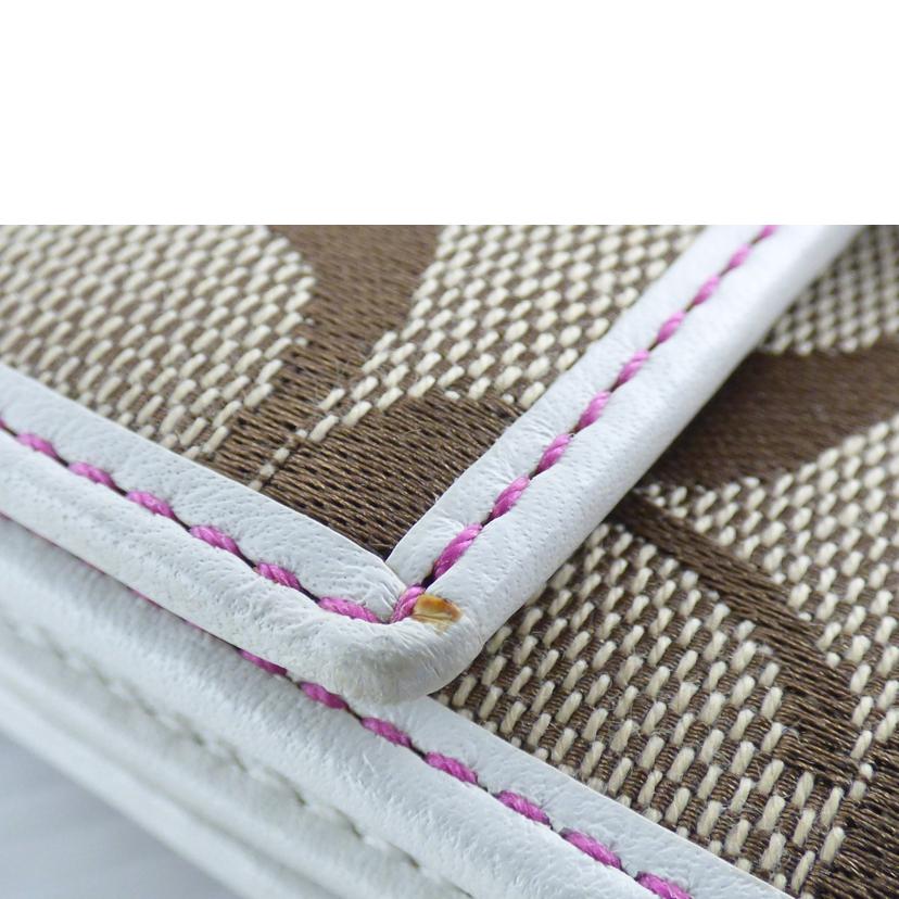 COACH コーチ/シグネチャーキャンバスWホックコンパクト財布//ABランク/64