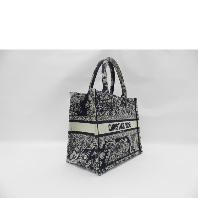 CHRISTIAN DIOR クリスチャンディオール ハンド キャンバス 青/ブックトートミディアム/リバーストワルドゥジュイ/M12962ZTDT//50-MA-1221/Aランク/69