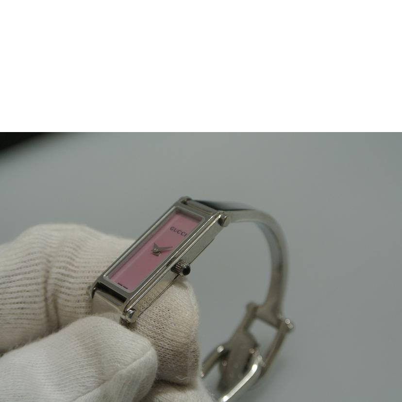 GUCCI グッチ/バングルウォッチ ピンクシェル/1500L//10668917/Bランク/87