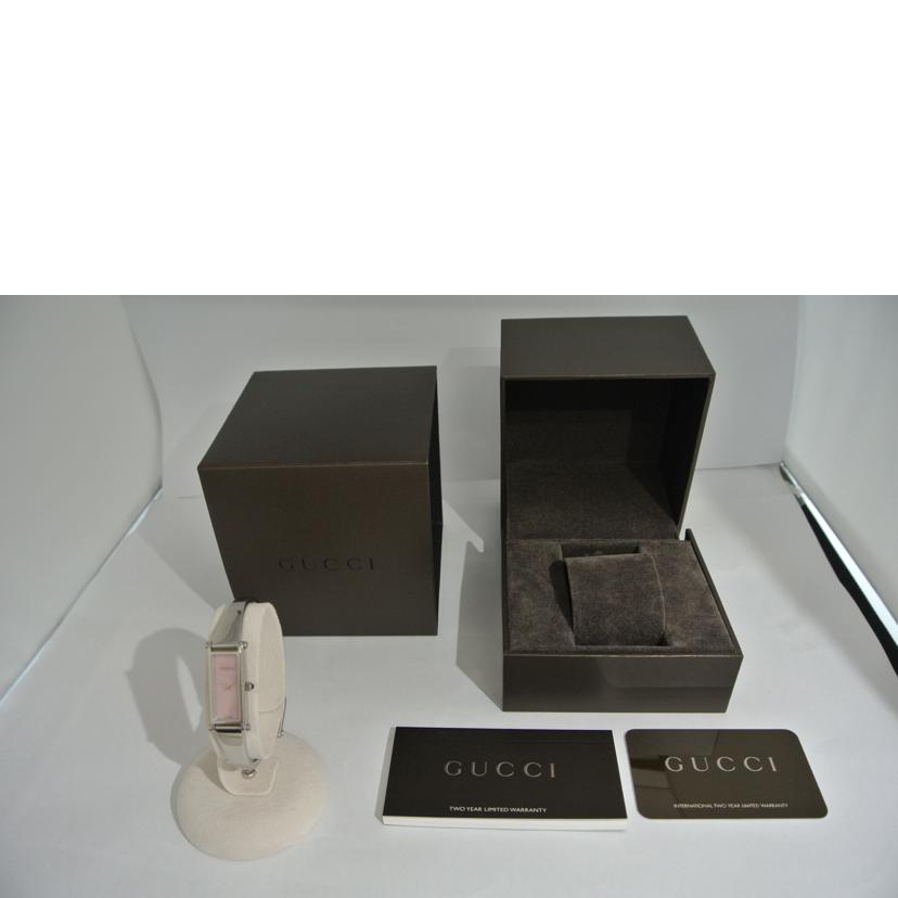 GUCCI グッチ/バングルウォッチ ピンクシェル/1500L//10668917/Bランク/87