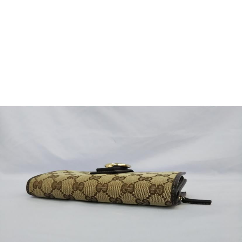 GUCCI/GGキャンバス二つ折長財布/154256//478442/Aランク/07