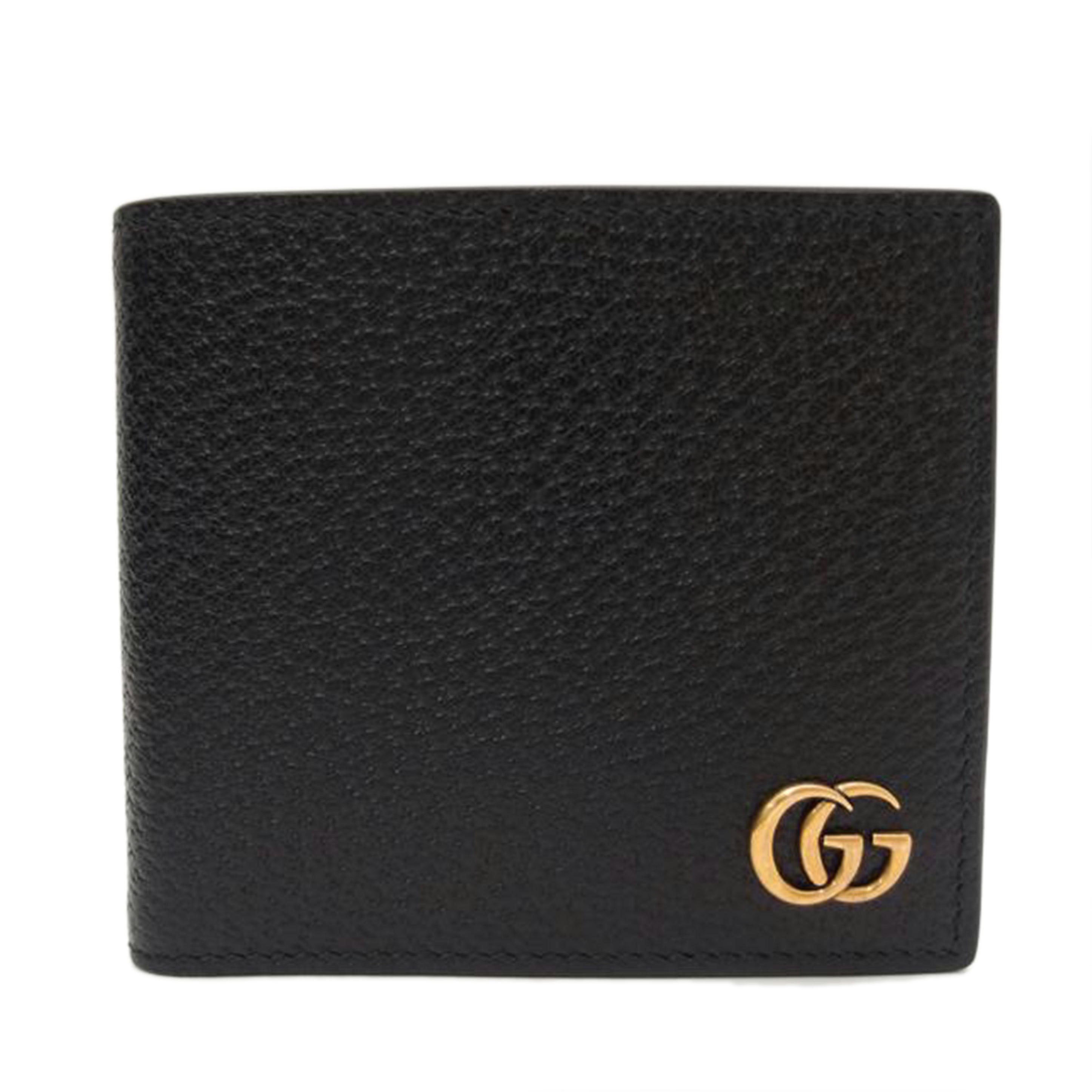 GUCCI グッチ /GGマーモント・レザーコインウォレット/ブラック/428725//203887/SAランク/69