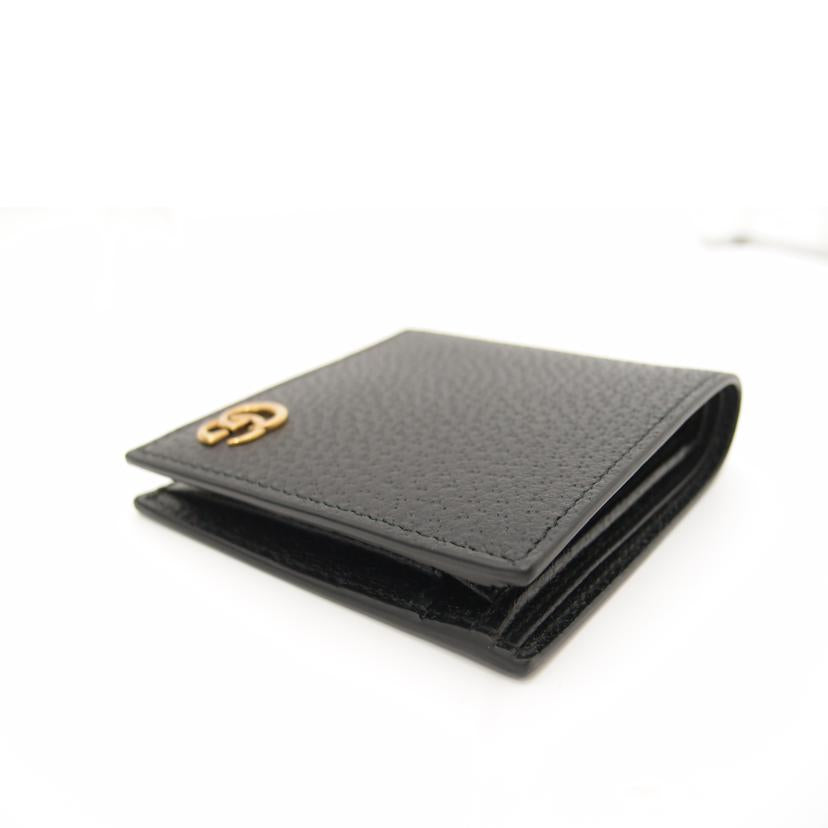 GUCCI グッチ /GGマーモント・レザーコインウォレット/ブラック/428725//203887/SAランク/69