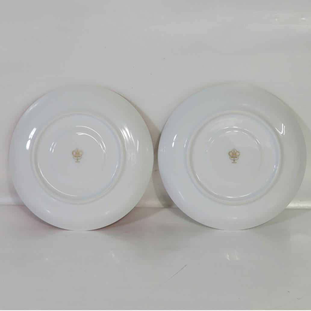 OKURA大倉陶園/紅白 ペアモーニングカップ&ソーサー//SAランク/81